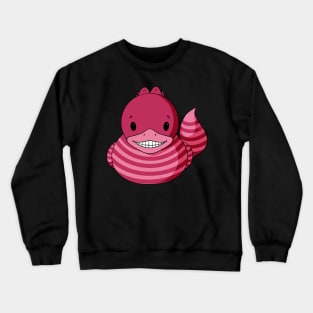 Cheshire Cat Rubber Duck Crewneck Sweatshirt